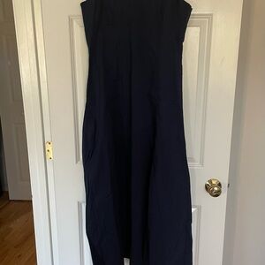 Elegant Navy Sleeveless Dress